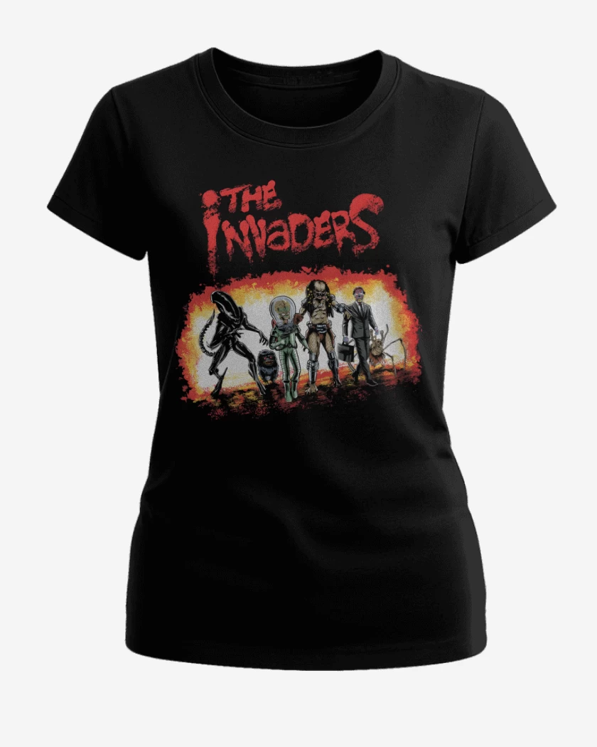 Polera de Mujer Negro de The Invaders