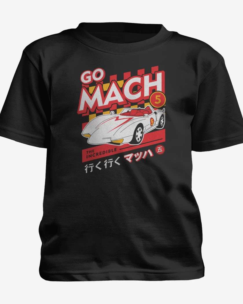 Polera de niño Negro de Go mach 5