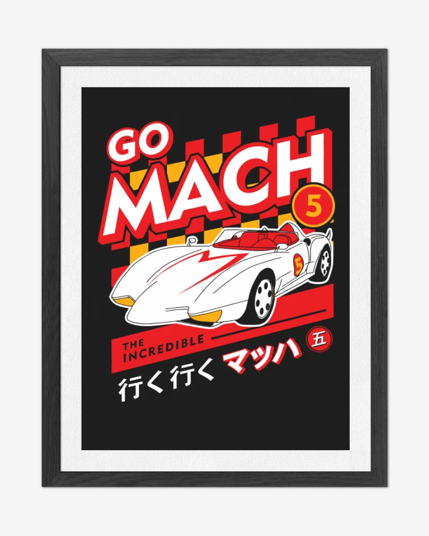 Cuadro decorativo Negro de Go mach 5