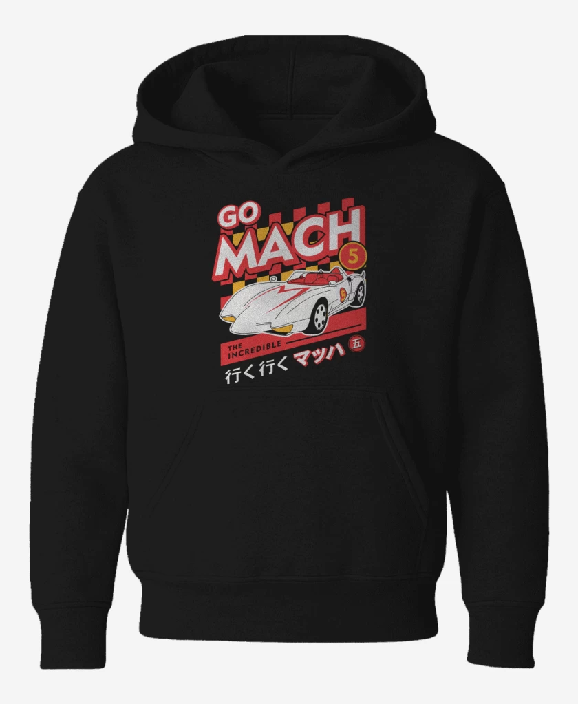 Poleron de niño Negro de Go mach 5