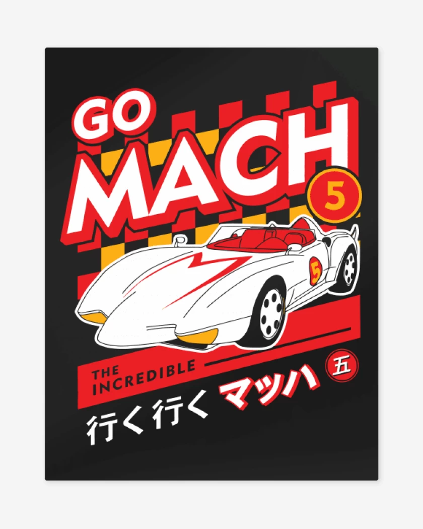 Print metalico Negro de Go mach 5