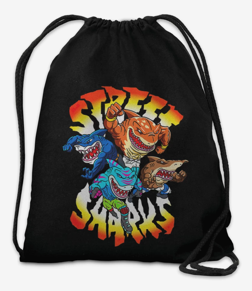 Mochila Negro de Street Sharks