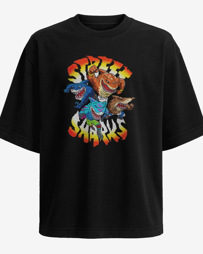 Polera Oversize Street Sharks
