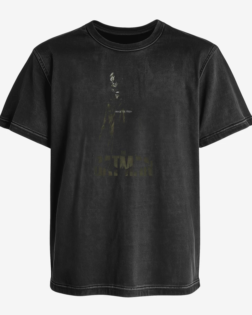 Polera desgastada Negro de El Acertijo