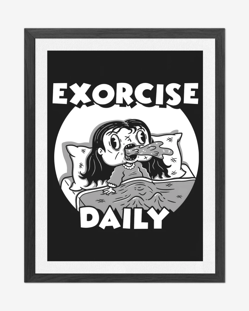 Cuadro decorativo Negro de Exorcismo Diario
