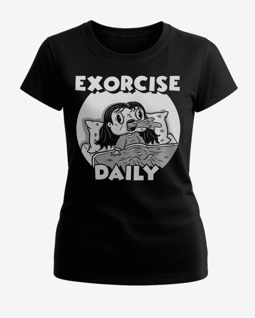 Polera de Mujer Negro de Exorcismo Diario