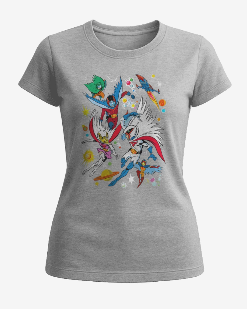 Polera de Mujer Gris Melange de Fuerza G