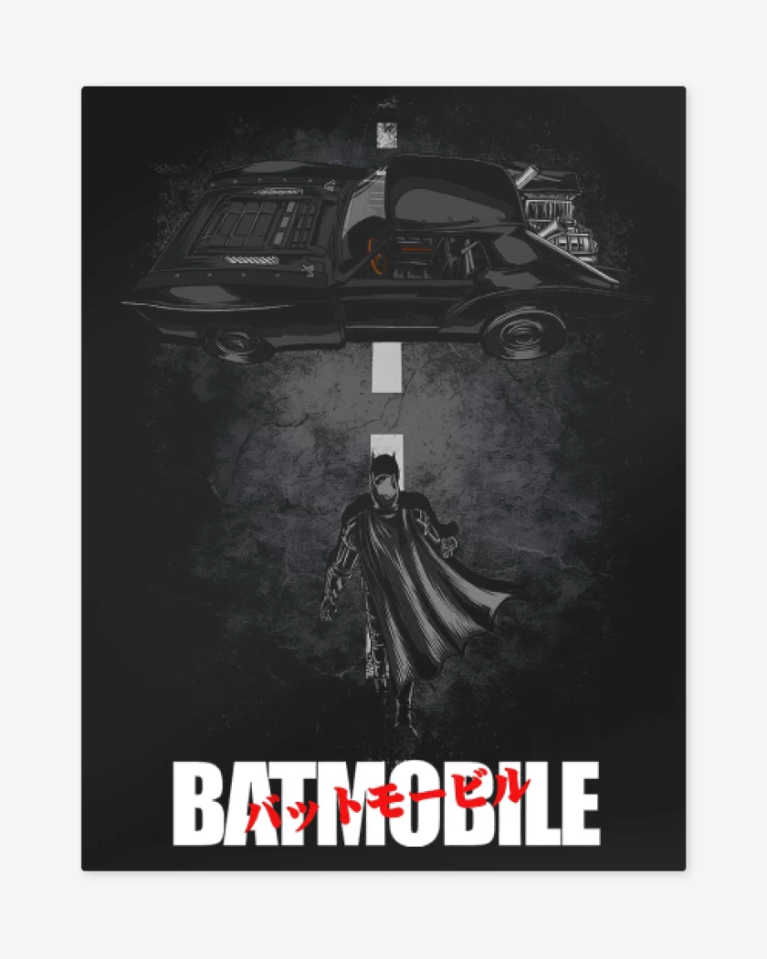 Print metalico Negro de Batimovil