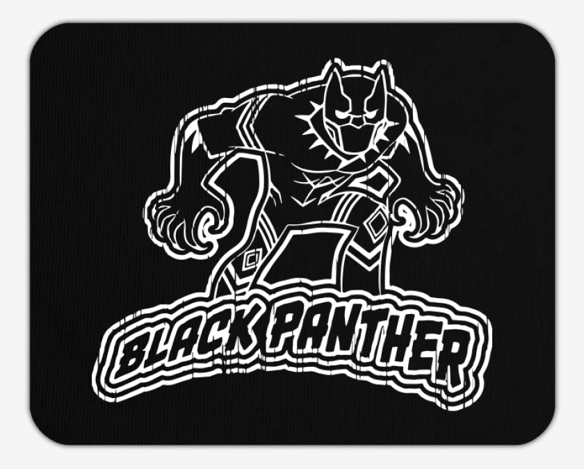 Mousepad Black Panther full white