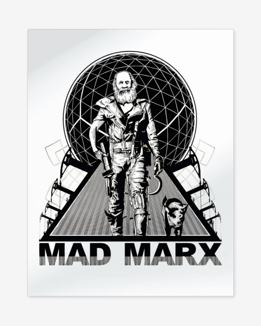 Print metalico Blanco de Mad Marx