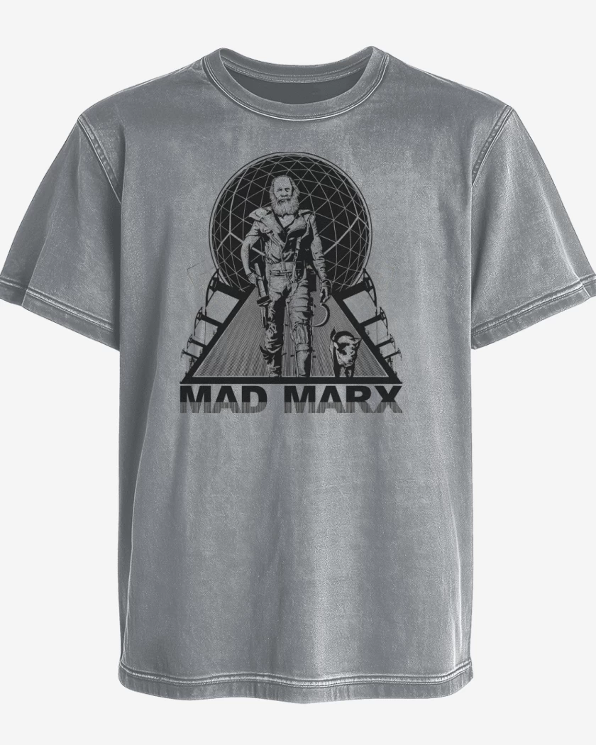 Polera desgastada Gris Melange de Mad Marx