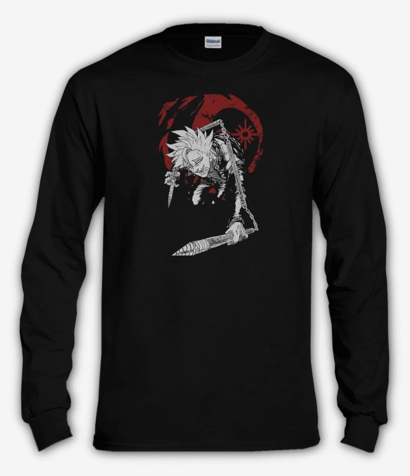 Polera manga larga Negro de Ban