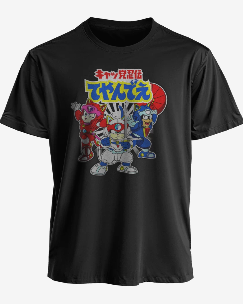 Polera Pizza cats 2