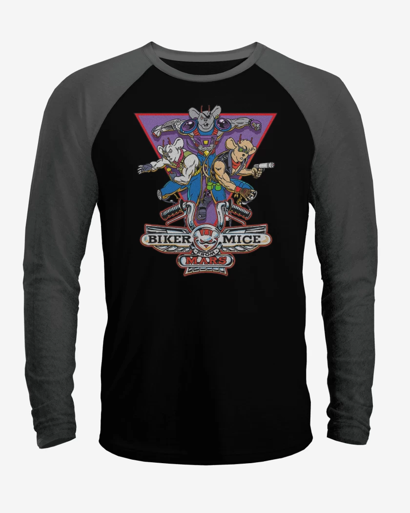 Polera Raglan Motorratones de marte
