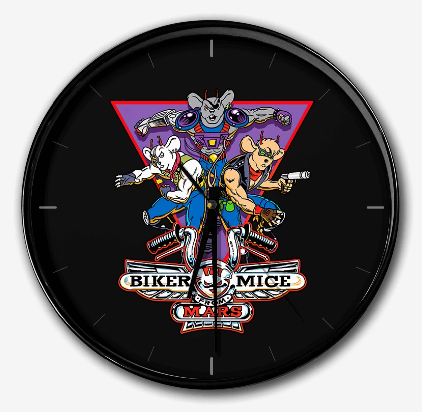 Reloj Negro de Motorratones de marte
