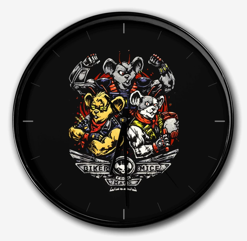 Reloj Negro de Motorratones de marte 2