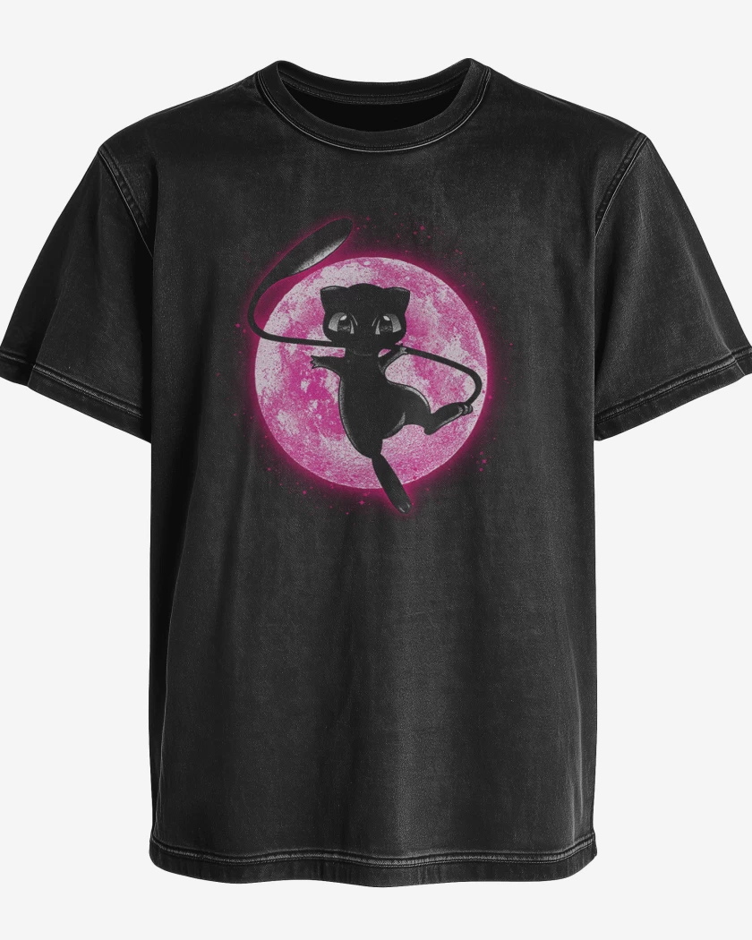 Polera desgastada Negro de Mew