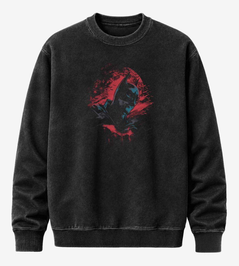 Poleron Polo Acid Wash Negro de Im Vengeance