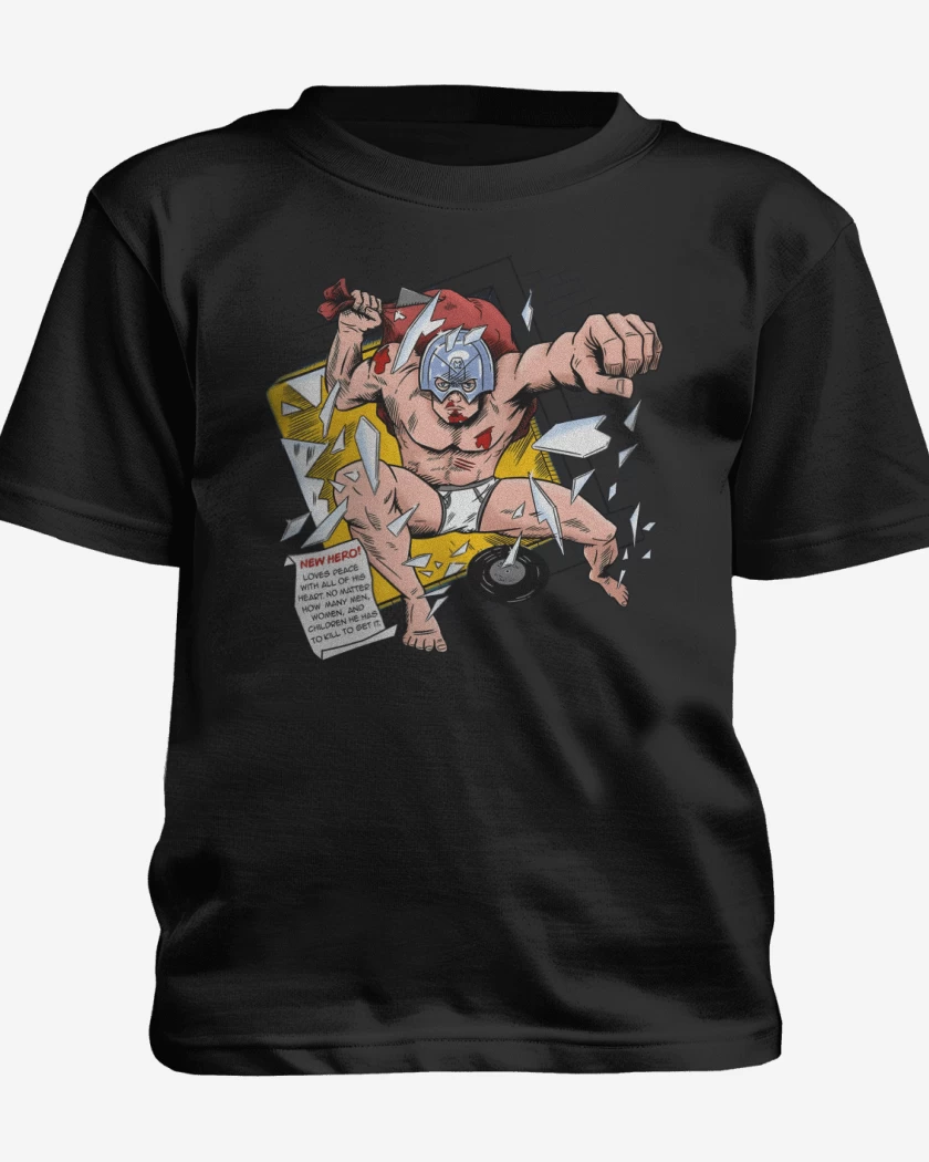 Polera de niño Negro de Un Nuevo Héroe