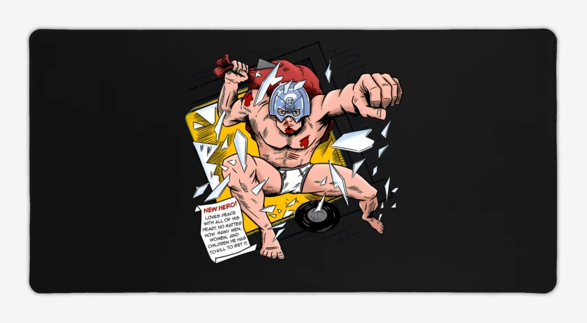 Mouse pad Gamer Negro de Un Nuevo Héroe