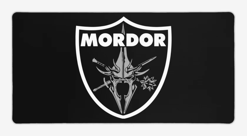 Mouse pad Gamer Negro de Mordor