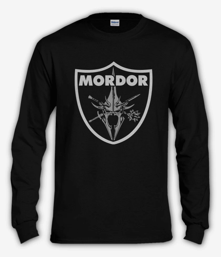 Polera manga larga Negro de Mordor