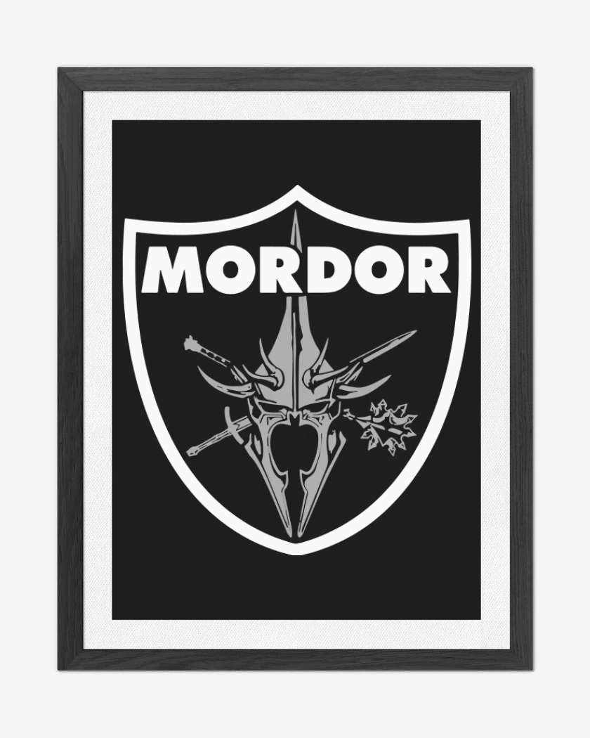 Cuadro decorativo Negro de Mordor