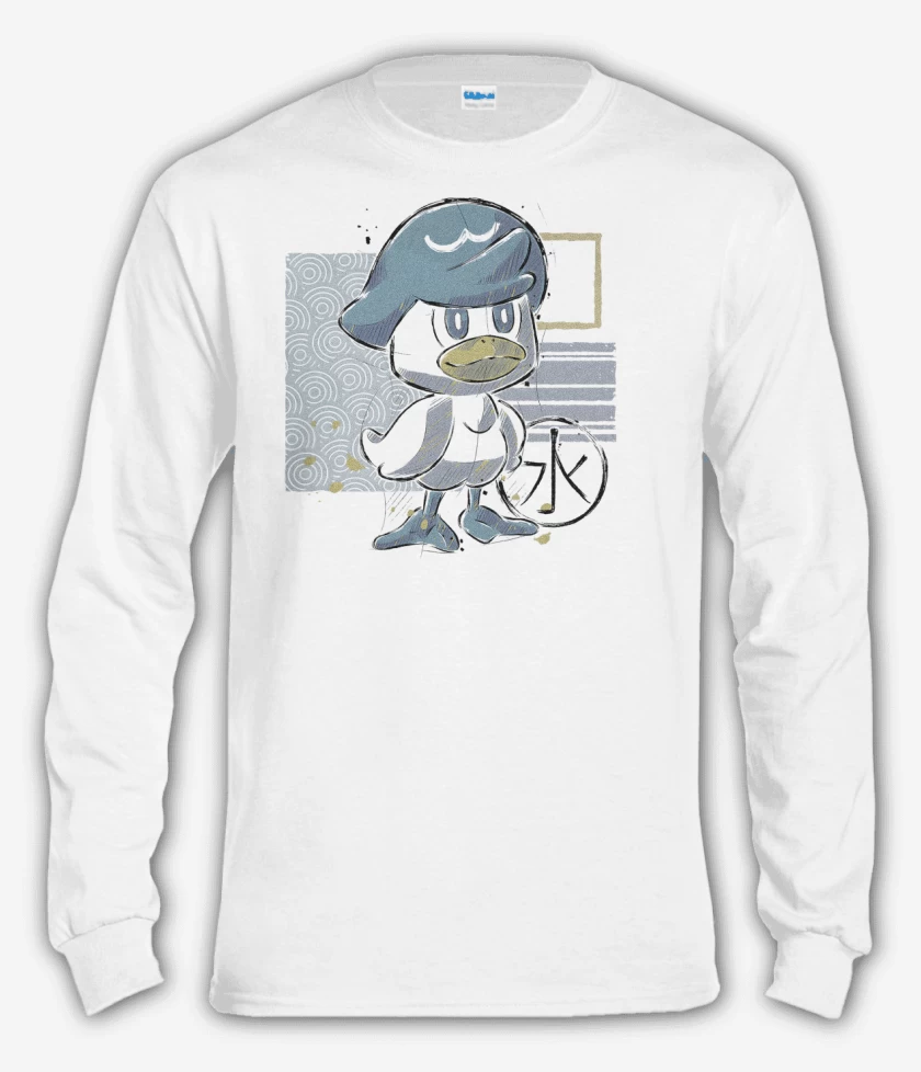 Polera manga larga Blanco de Quaxly