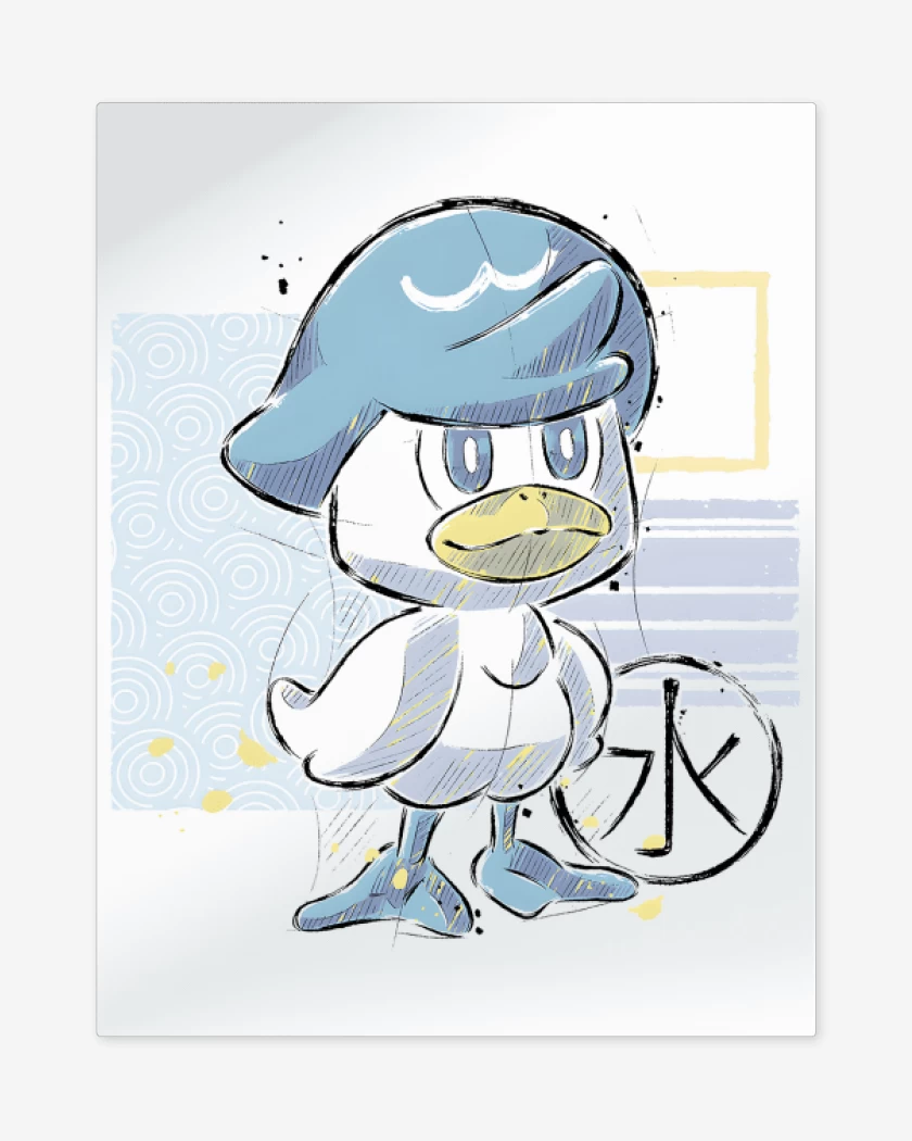 Print metalico Blanco de Quaxly