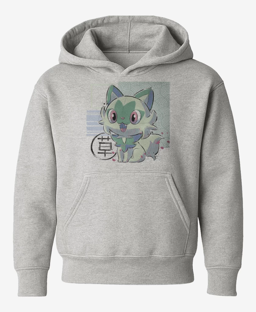 Poleron de niño Gris Melange de Sprigatito