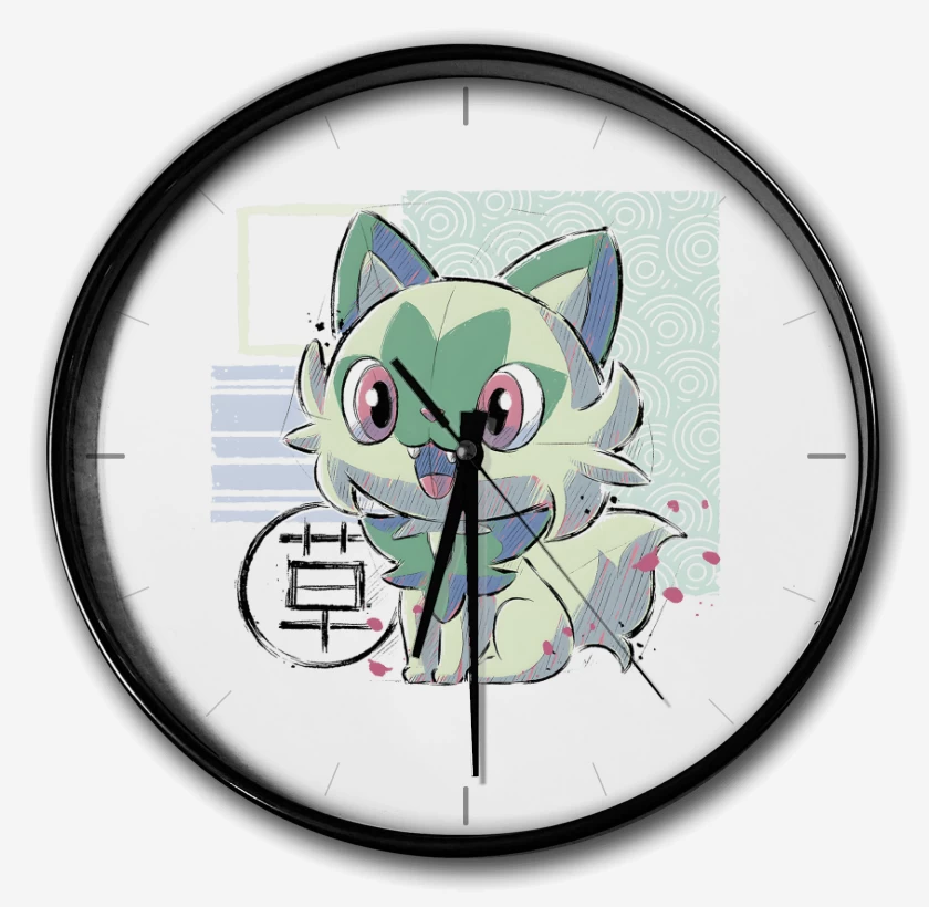 Reloj Blanco de Sprigatito