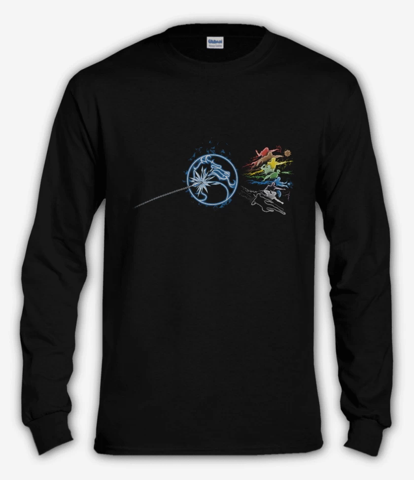 Polera manga larga Negro de Fatal Side Of The Realms