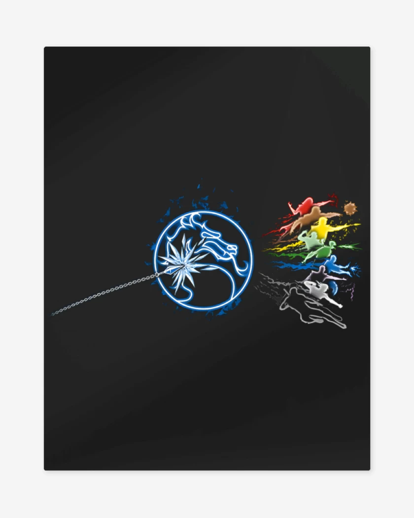 Print metalico Negro de Fatal Side Of The Realms