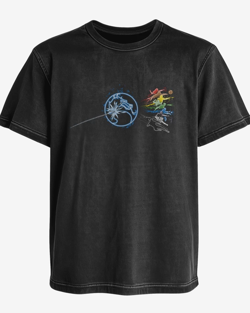 Polera desgastada Fatal Side Of The Realms