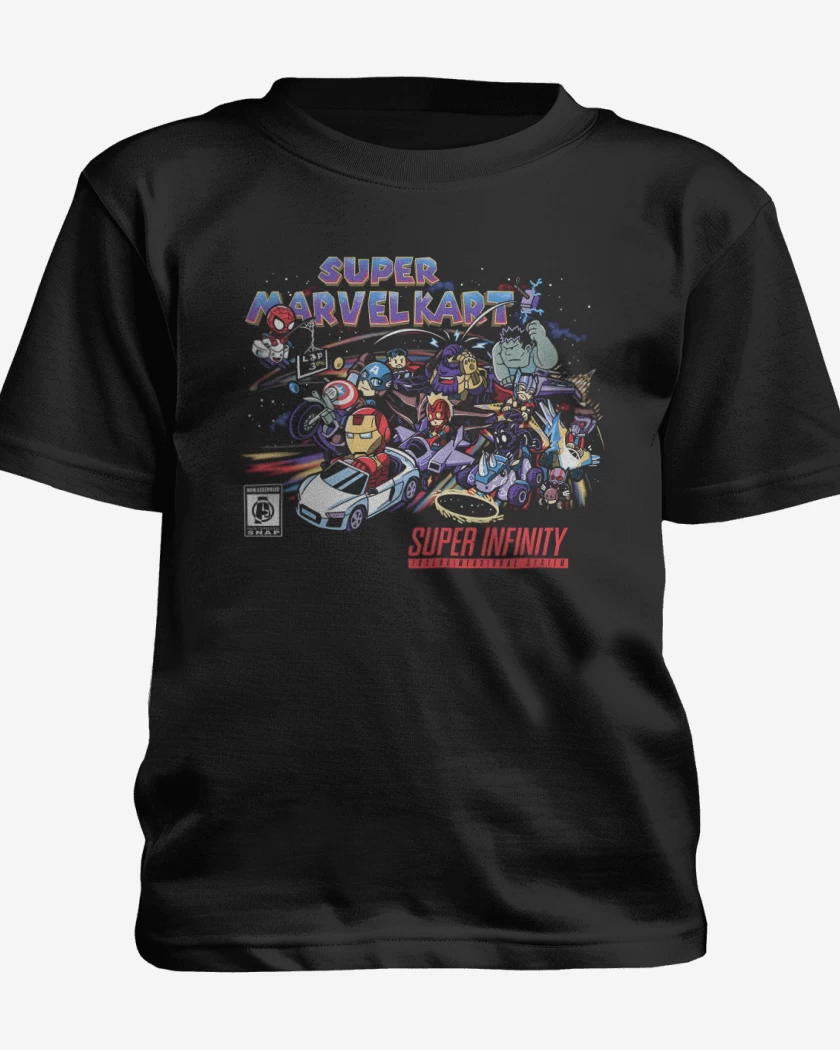 Polera de niño Negro de Super Marvelkart
