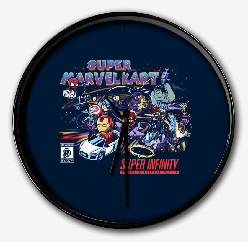 Reloj Azul Marino de Super Marvelkart