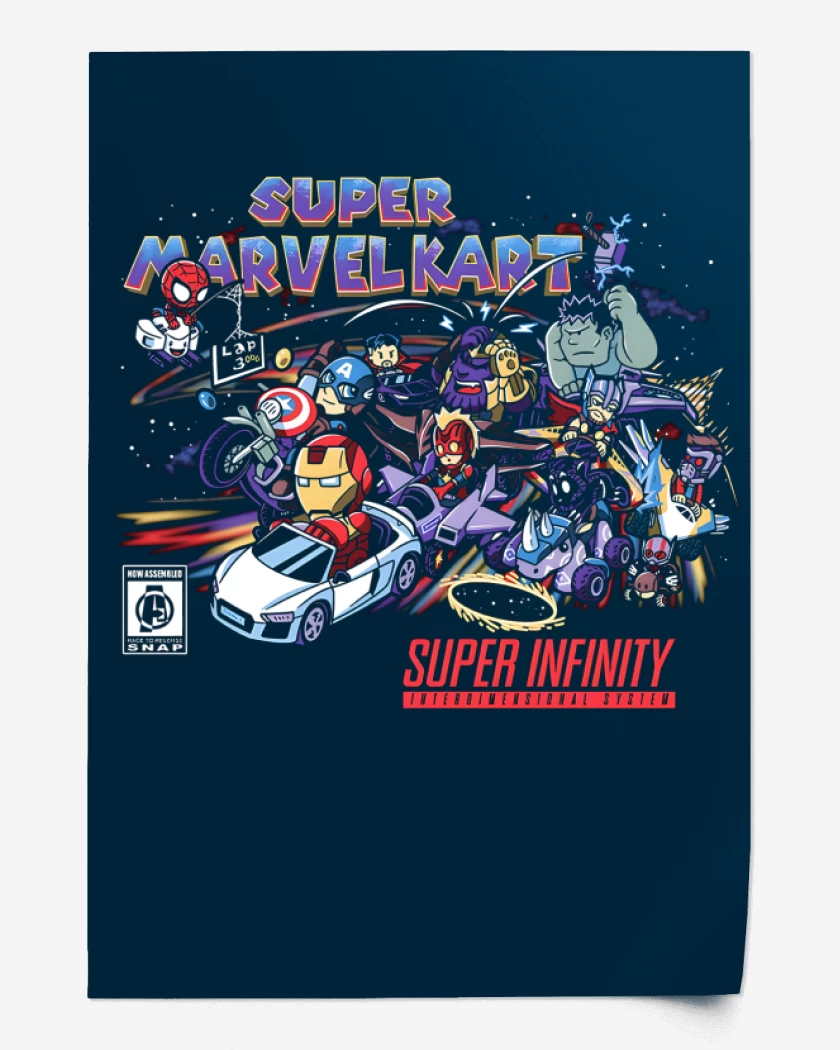 Print Super Marvelkart