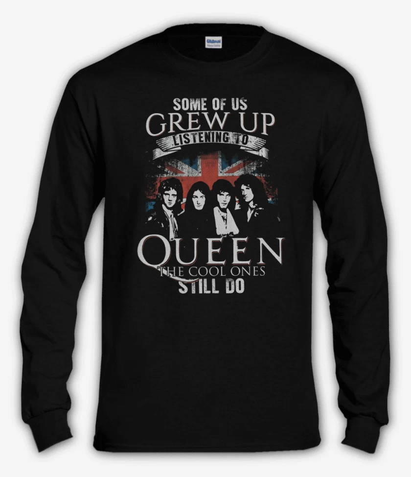 Polera manga larga Negro de Queen 
