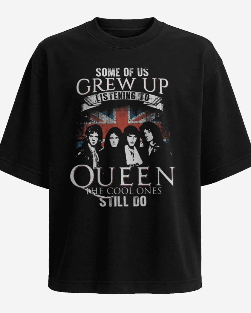 Polera Oversize Negro de Queen 