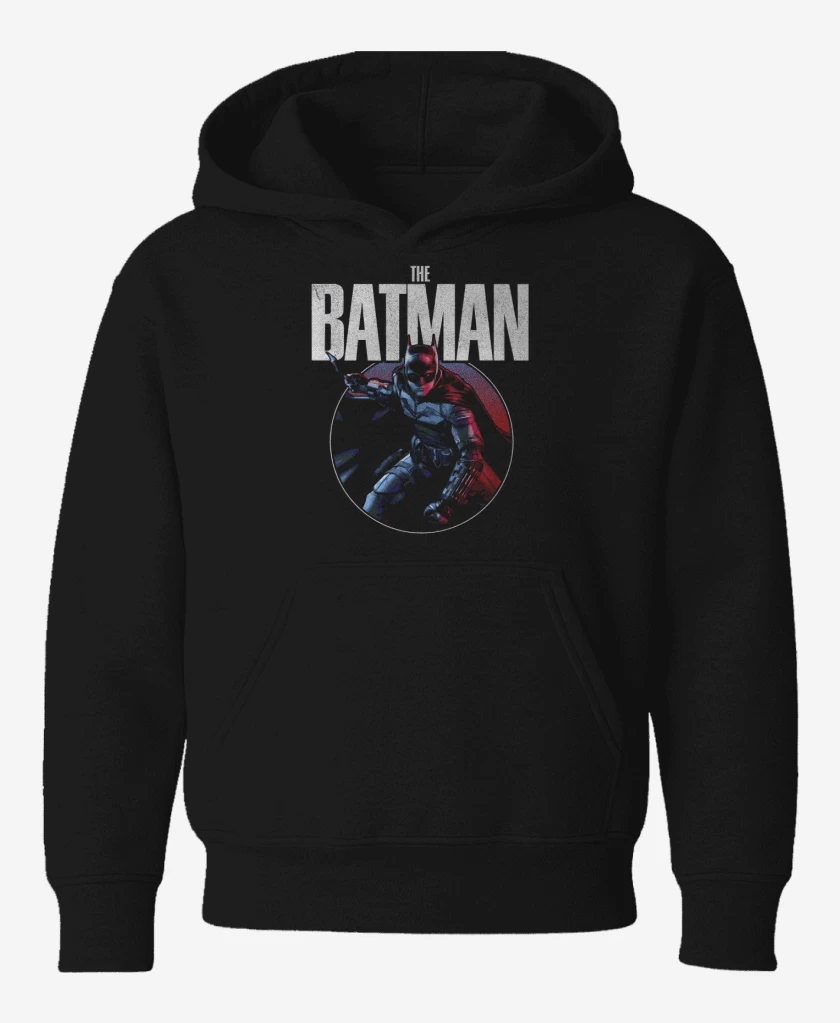 Poleron de niño Negro de El Universo de Batman
