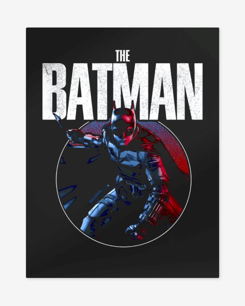 Print metalico Negro de El Universo de Batman