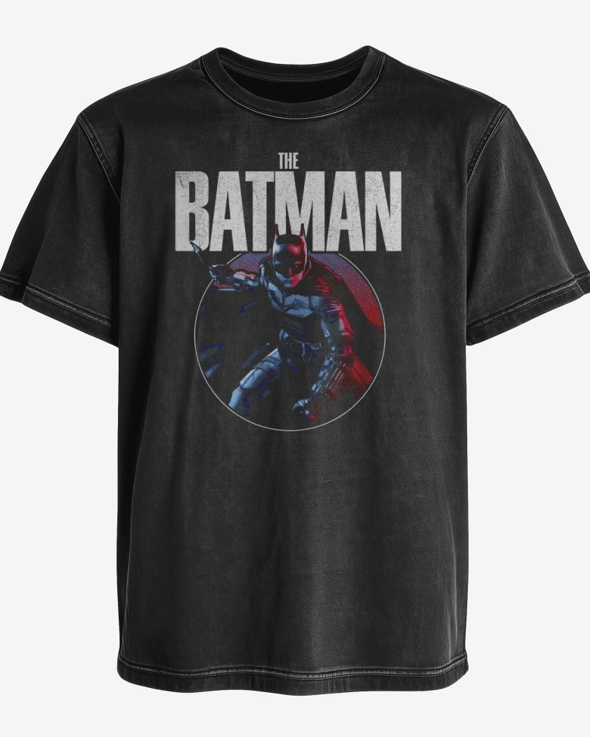 Polera desgastada Negro de El Universo de Batman