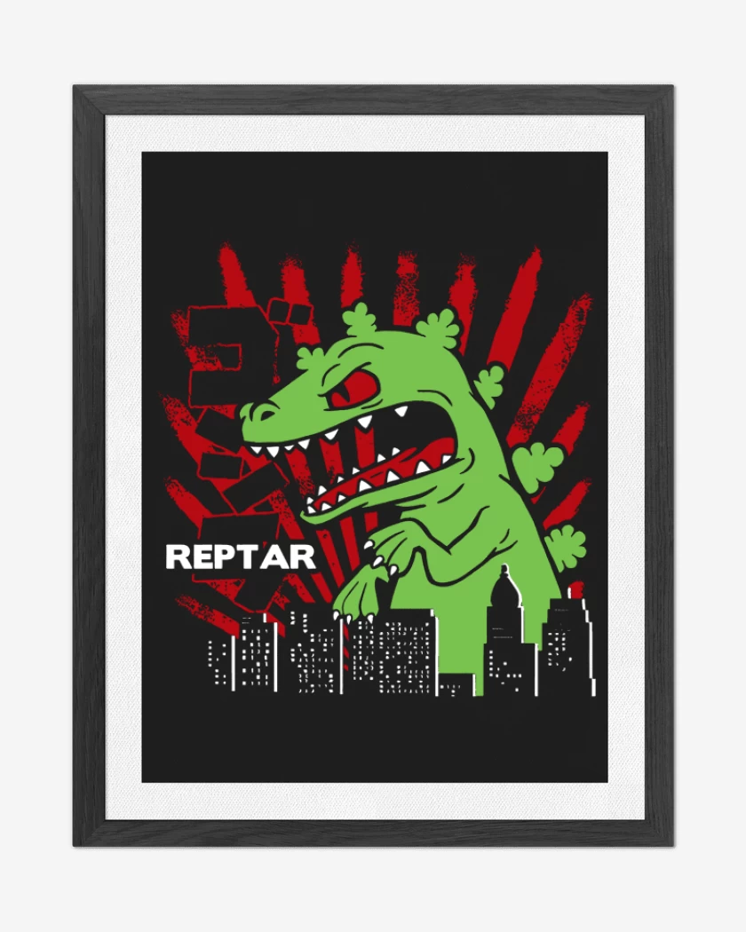 Cuadro decorativo Reptar attack
