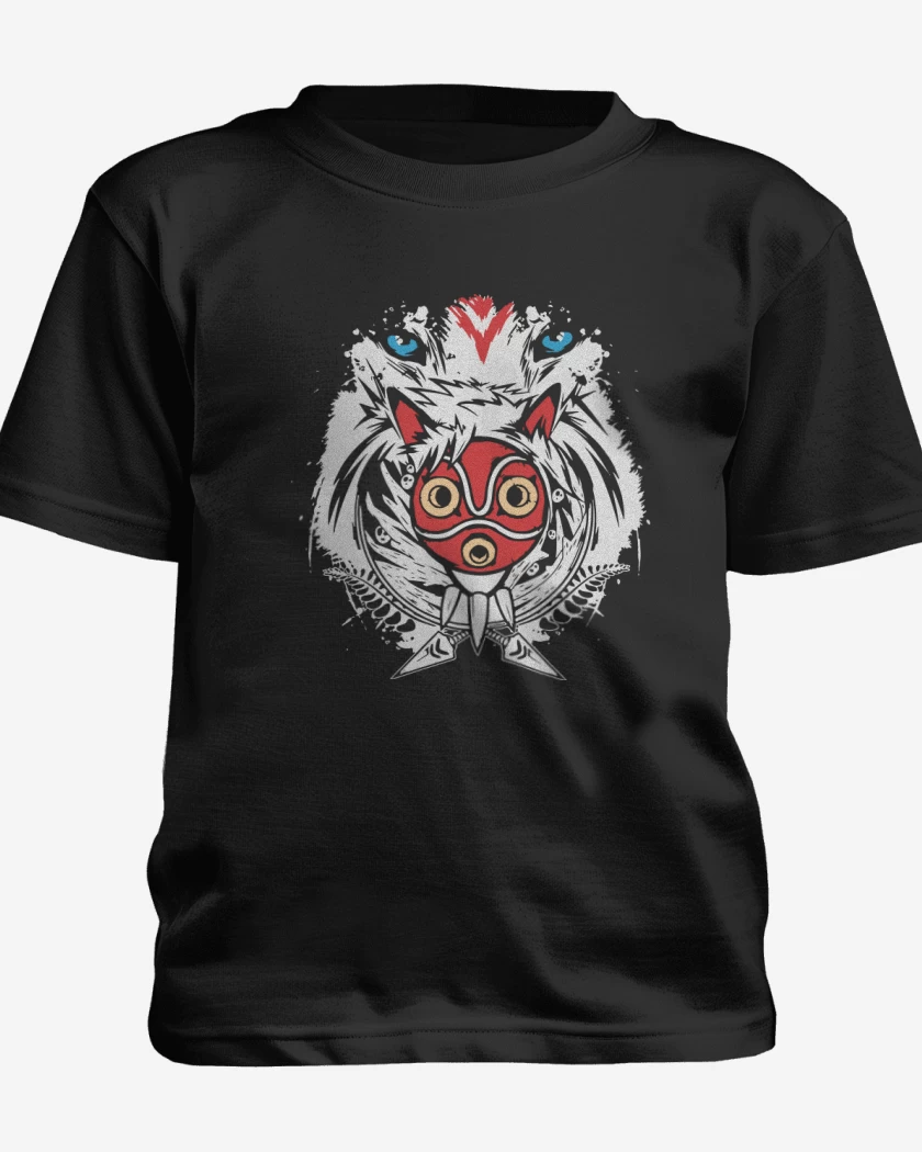Polera de niño Negro de Mononoke