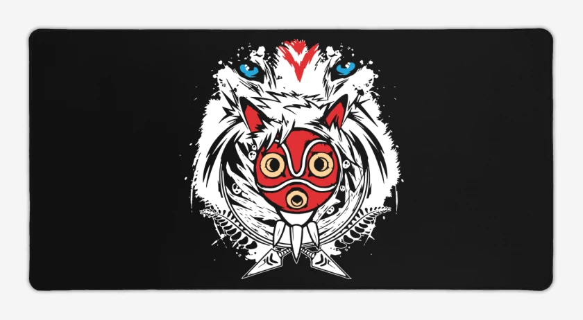 Mouse pad Gamer Negro de Mononoke