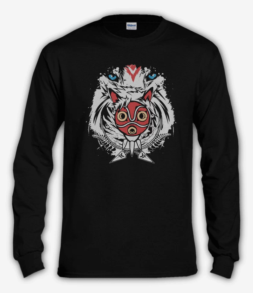 Polera manga larga Negro de Mononoke