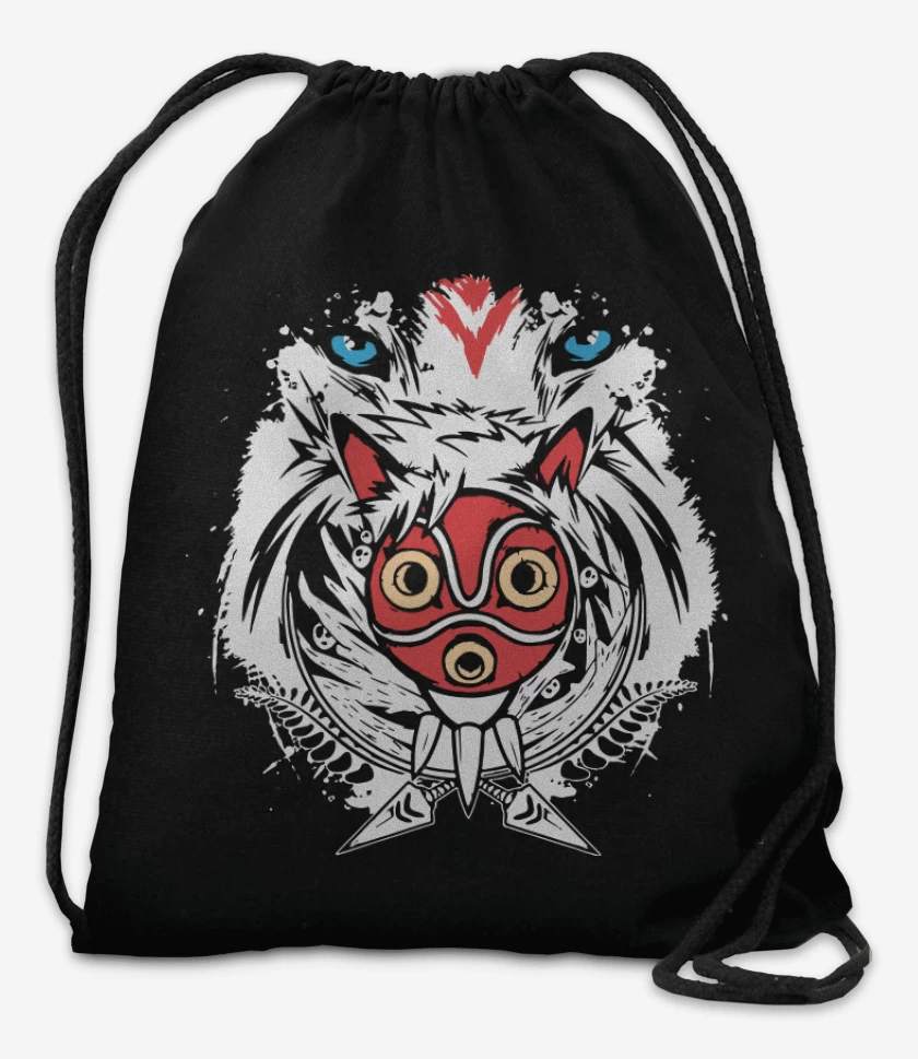 Mochila Negro de Mononoke