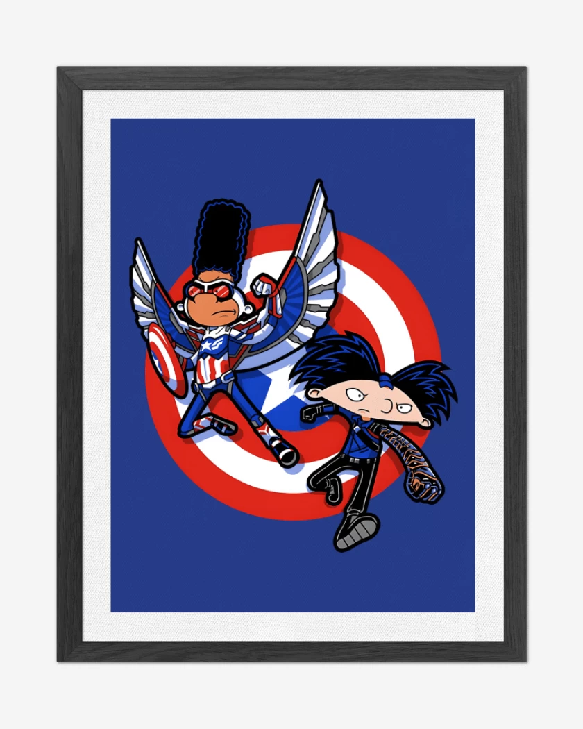Cuadro decorativo Azul Rey de Capitán Yeral y Arnold de Acero