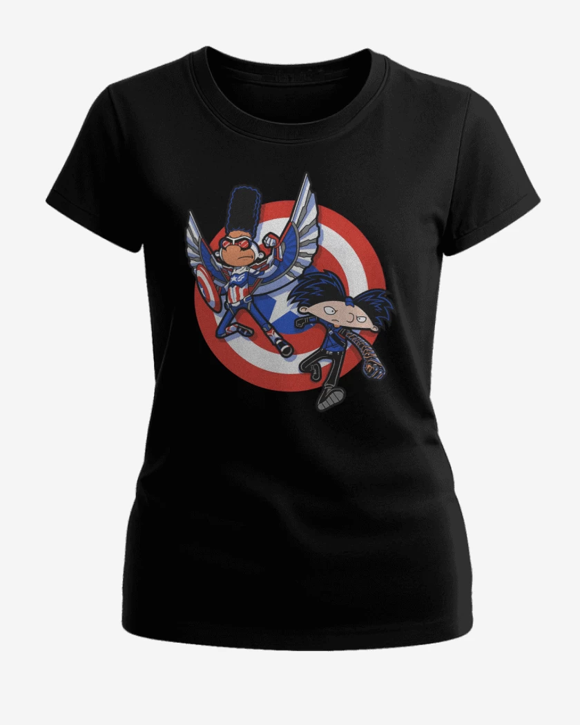 Polera de Mujer Negro de Capitán Yeral y Arnold de Acero