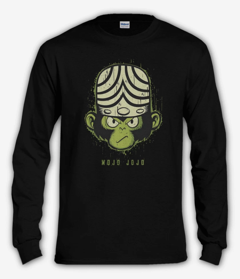 Polera manga larga Negro de Mojo Jojo